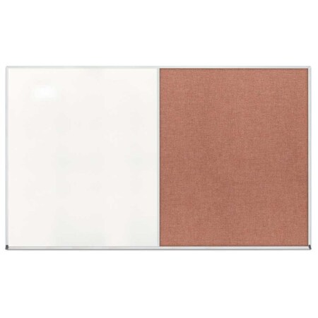 United Visual Products Enclosed Corkboard, 1 Door, 24"x36", 4" Fra UV3401-BRONZE-APRICOT